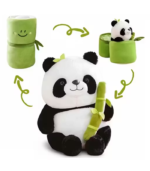 Bamboo Panda Plush Toy with Zipper Bamboo Case – Cute Panda Soft Toy