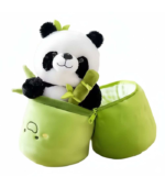 Bamboo Panda Plush Toy with Zipper Bamboo Case – Cute Panda Soft Toy - Image 2