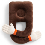 Funbyto Baby Hugging Pillow – Soft Comfort Support Pillow for Babies (Brown)