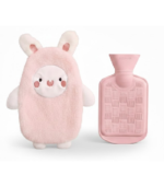Funbyto Cute Bunny Plush Hot Water Bag Cover – Soft Warm Water Bottle Cover for Kids & Adults