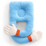 Funbyto Baby Hugging Pillow – Soft Comfort Support Pillow for Babies (Blue)