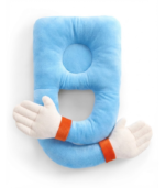 Funbyto Baby Hugging Pillow – Soft Comfort Support Pillow for Babies (Blue)